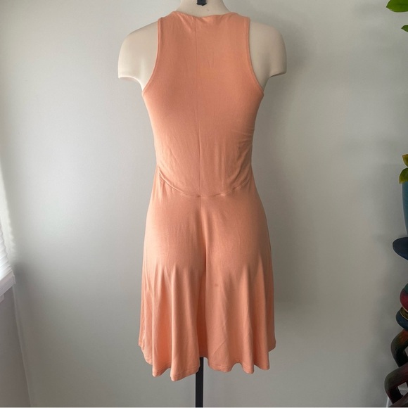 Athleta Santorini Thera Mini Tank Dress Modal Spandex Orange Coral Size Small - Picture 2 of 7